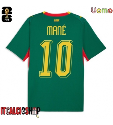 Senegal Sadio Mane #10 Seconda Maglia Mondiali 2026 Manica Corta